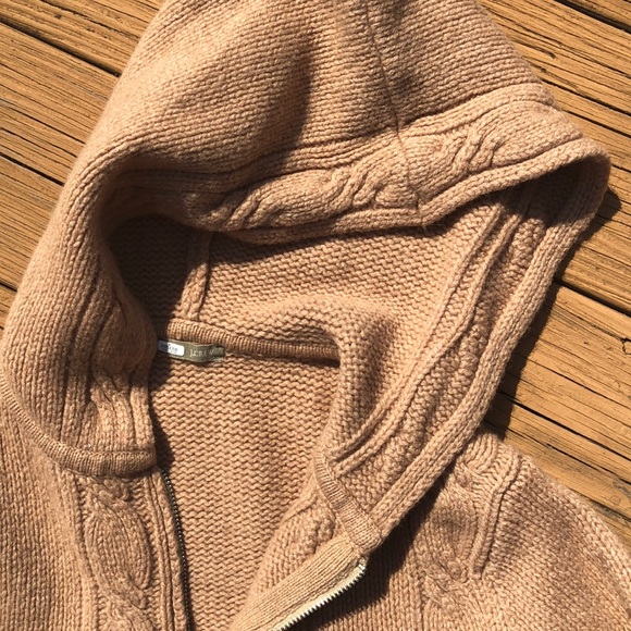J Crew Upcycled Zip Up Wool Sweater Sz S/M - Picture 5 of 8